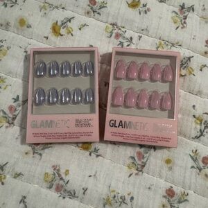 SOLD❣️Glam Press-On Nails Pink and Purple